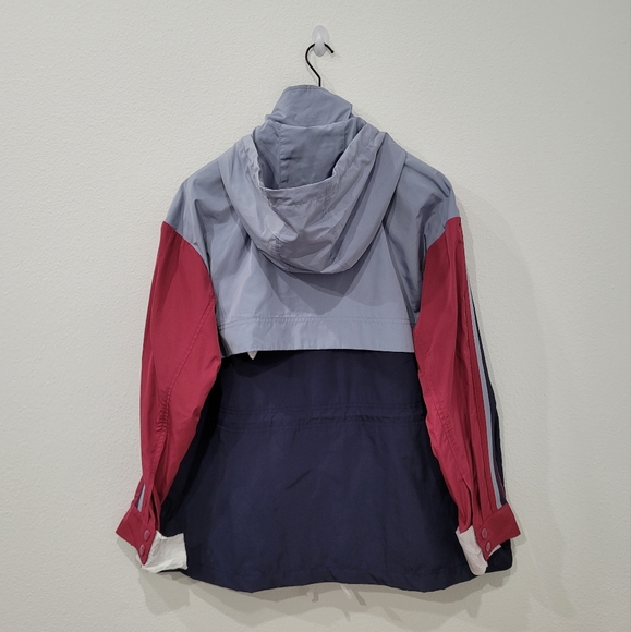 Coach Convertible Chevron Windbreaker Multicolor Jacket Women's Size Large NWT - Picture 3 of 8